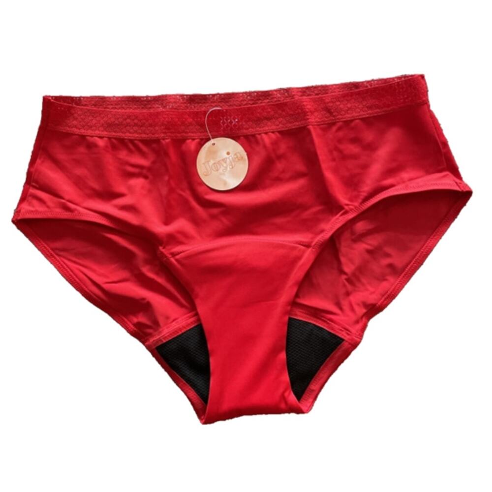 Joyja RED Period Panties Heavy Absorbency Midi Waist Panties New